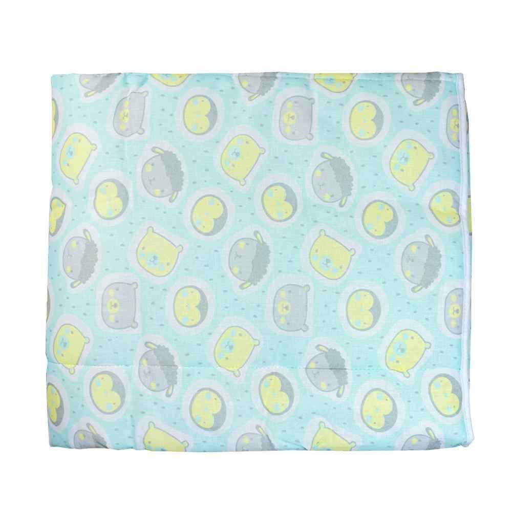 EDREDOM PARA BERÇO 85CM X 130CM ESTAMPADINHO BICHINHOS VERDE