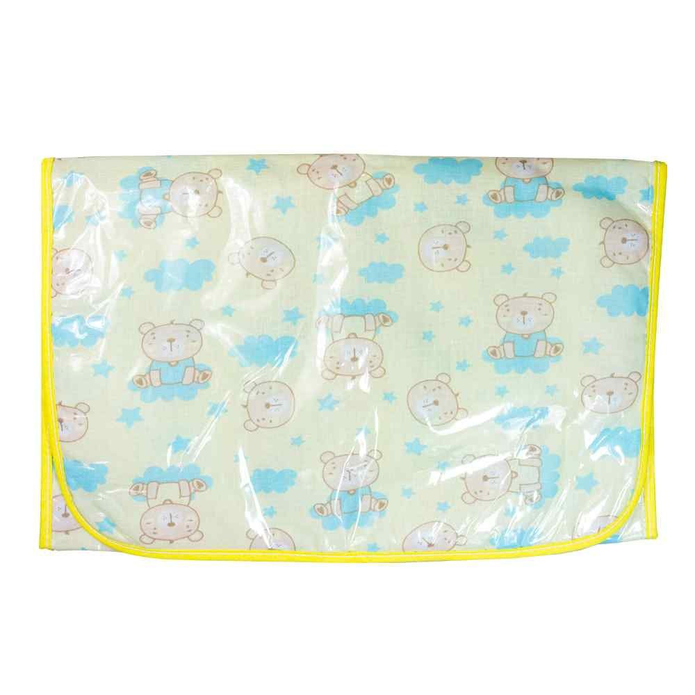 TROCADOR DE FRALDAS 45CM X 85CM PARA BEBÊ URSINHO AMARELO