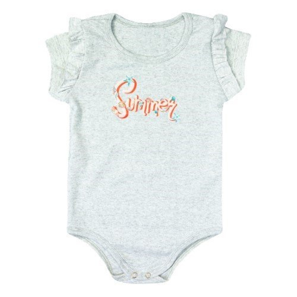 BODY MANGA CURTA INFANTIL ESTAMPA SUMMER GELO