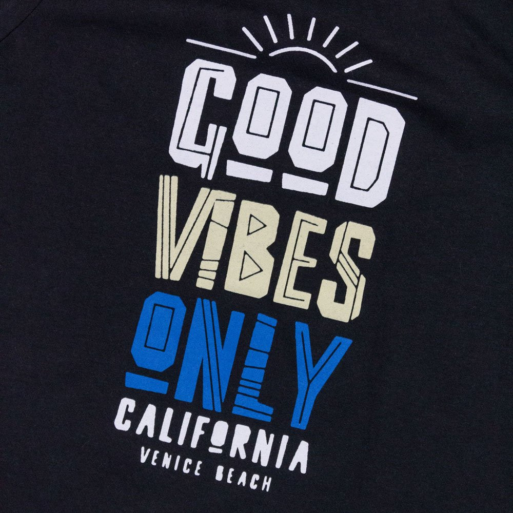 CONJUNTO INFANTIL 2 AO 10 CURTO 100% ALGODÃO GOOD VIBES PRETO