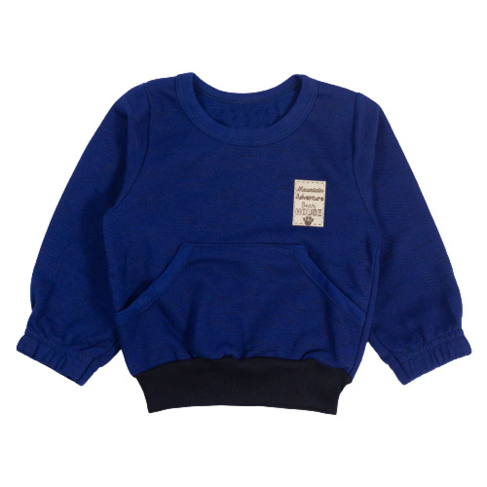 CONJUNTO LONGO BEBÊ EM MOLETOM BLUSA E CALÇA JET APLIQUE ADVENTURE MARINHO