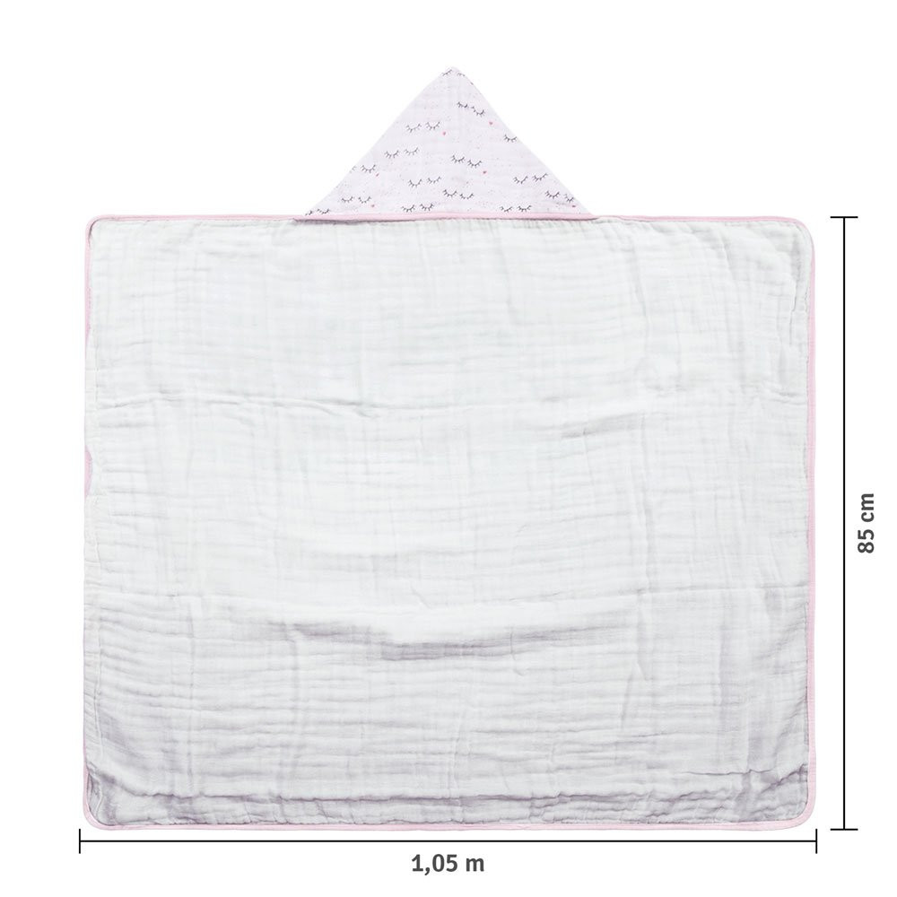 TOALHÃO DE BANHO PARA BEBÊ FRALDA SOFT PREMIUM CILIOS