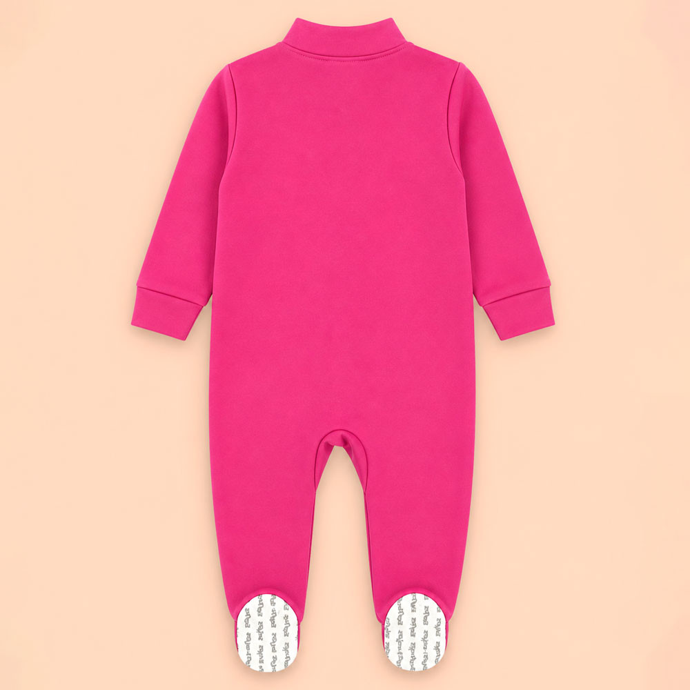 Macacão Térmico Bebê Brilha no Escuro Noite Quentinha Pink de 0 a 12 Meses