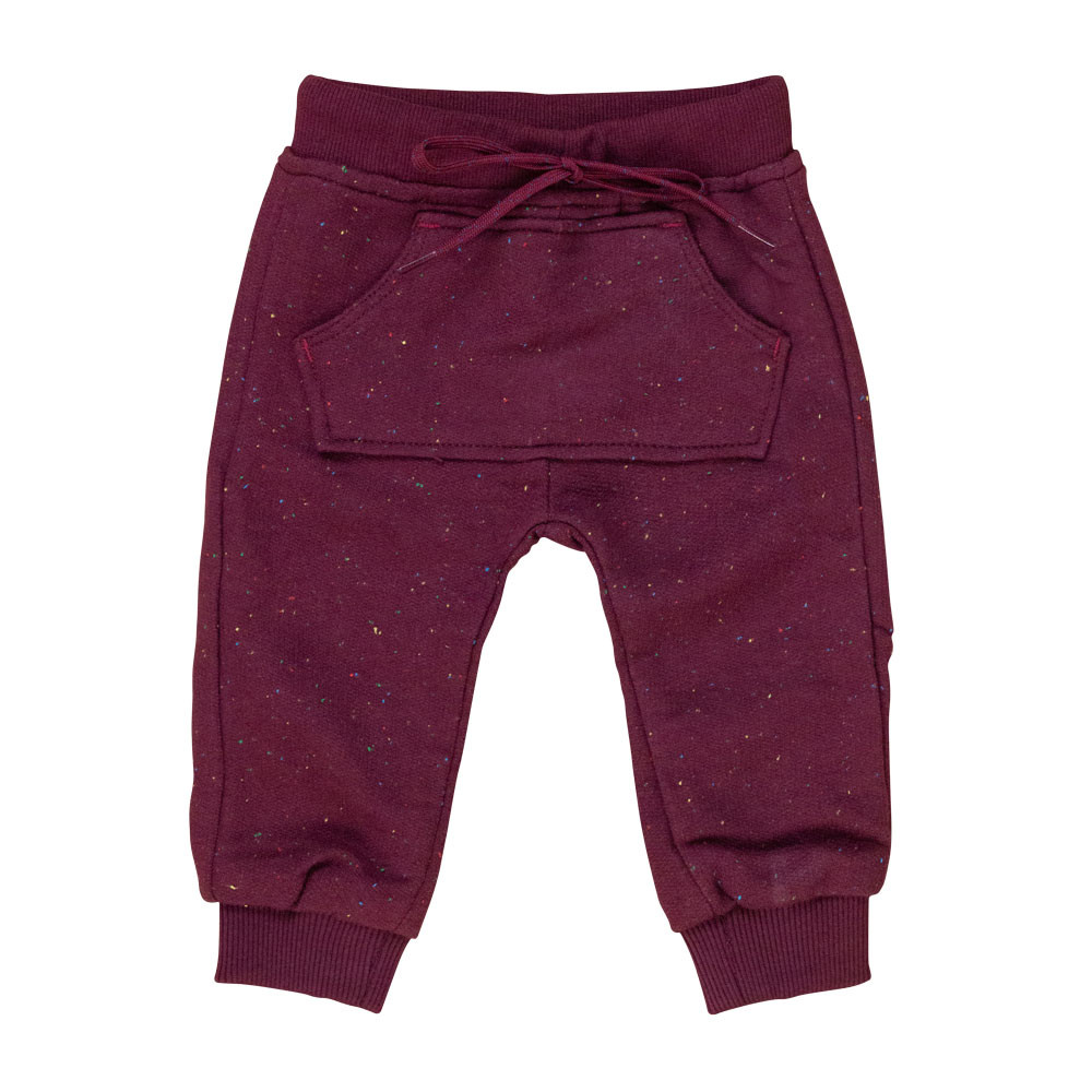 Calça de Moletinho Vinho para Bebês - Maciez e Praticidade