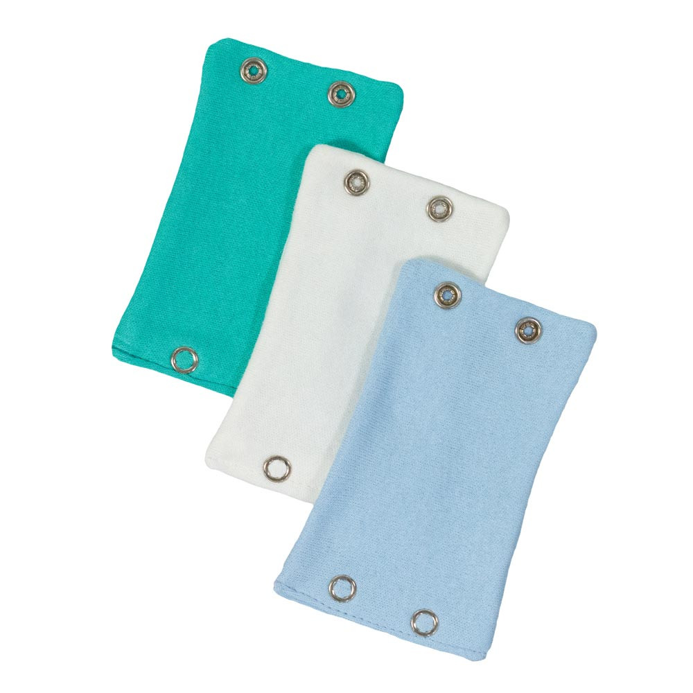 Kit Extensores de Body para Bebê 3 UN Verde, Creme e Azul