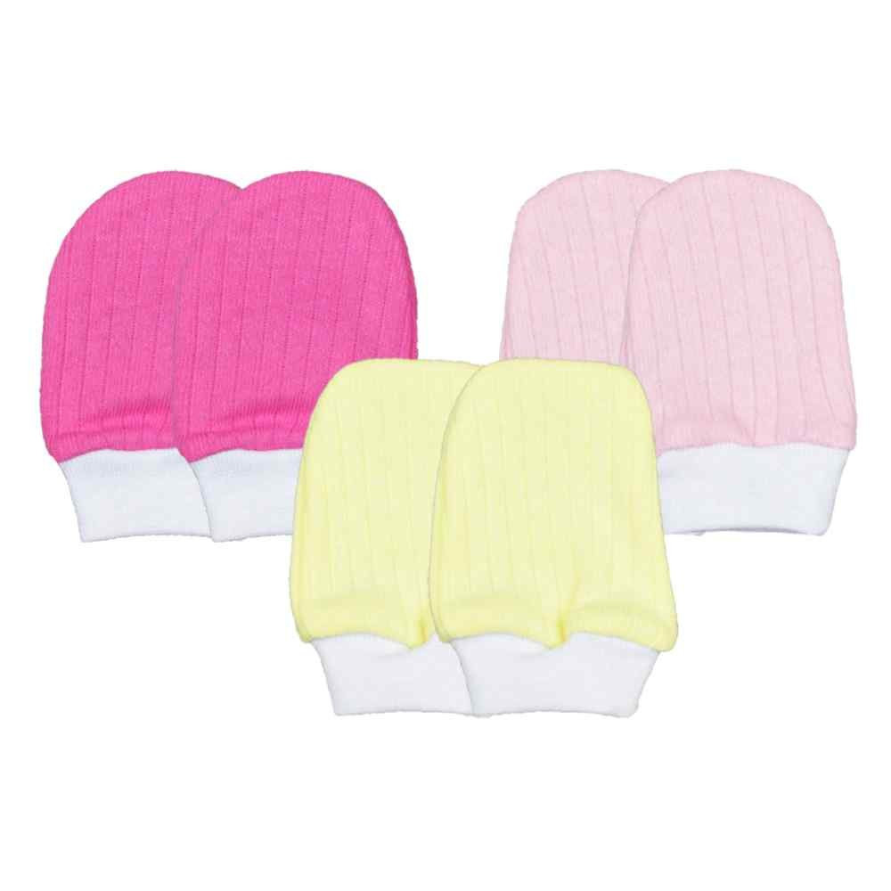 KIT 3 PARES DE LUVAS PARA BEBÊ CANELADA FEM. CASTELO