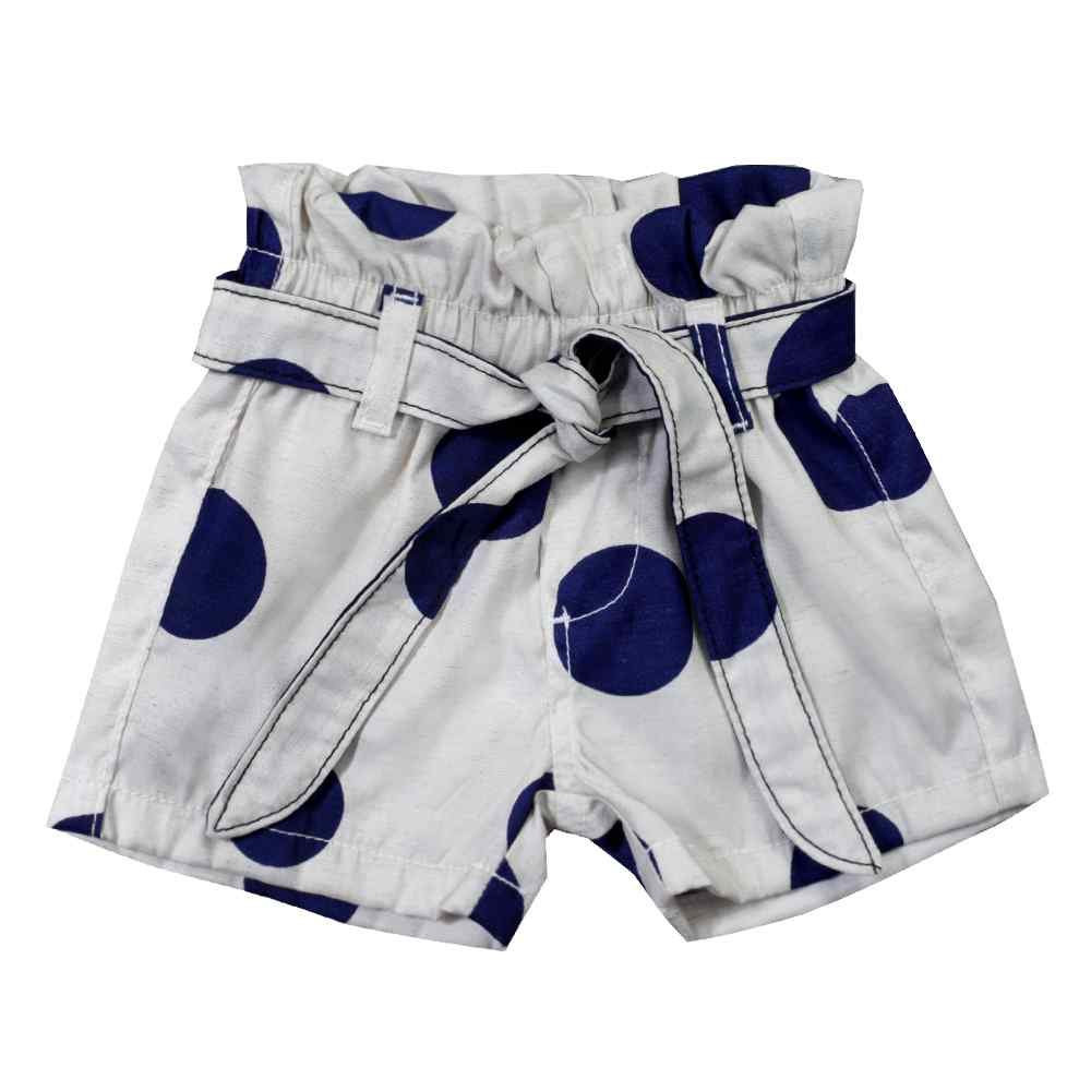SHORTS LINHO INFANTIL COM POÁ CLUBE DO DOCE CREME