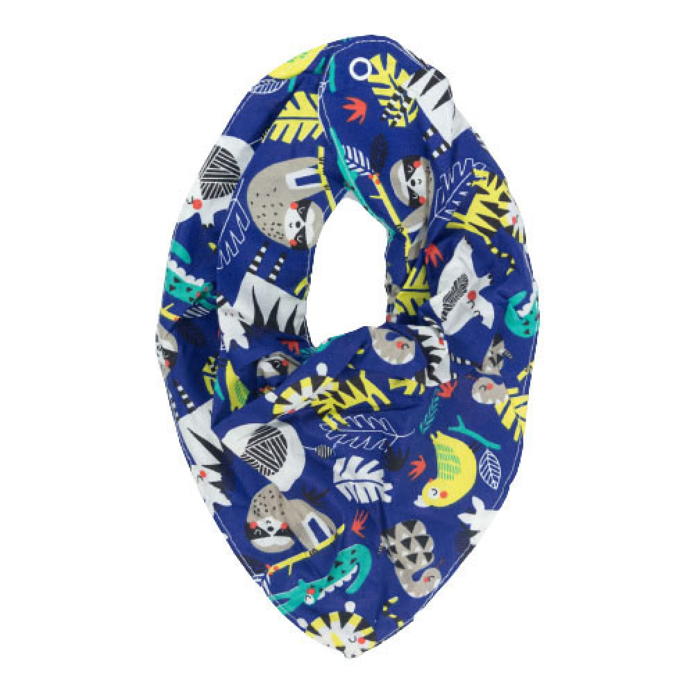 KIT 3 BABADORES BANDANA PARA BEBÊ ESTAMPADINHO SELVA