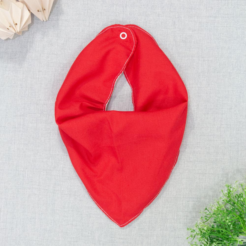 Babador Bandana Lisa Kit 3 Peças para Bebês