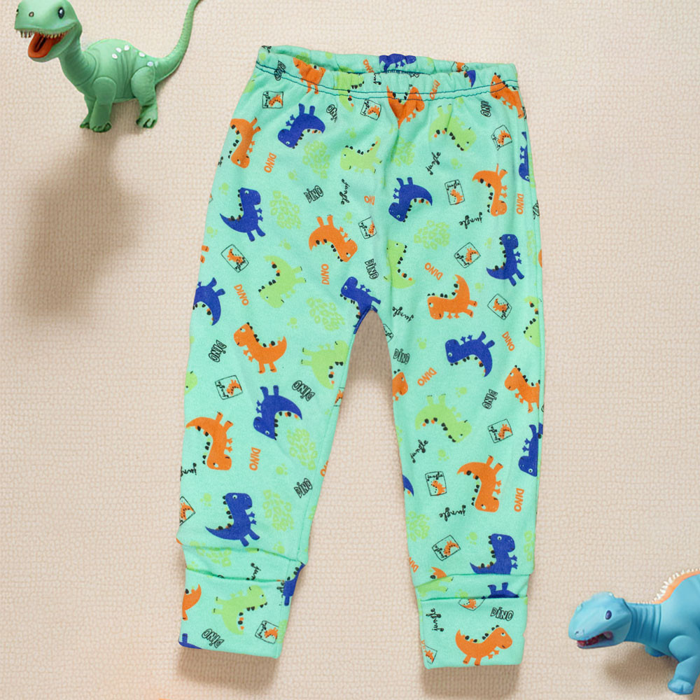 Calça para Bebê Menino Estampadinho Dino Verde