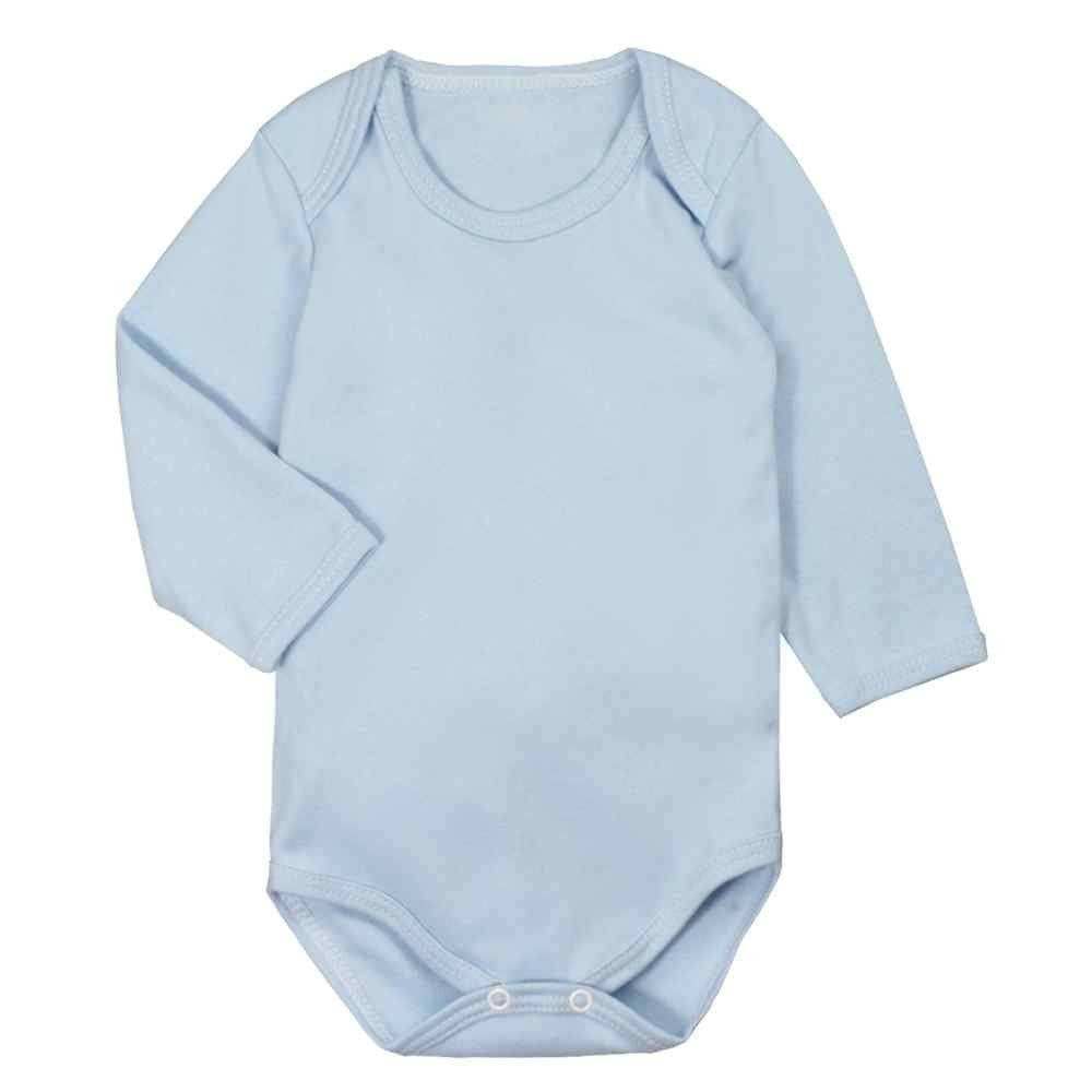 BODY PARA BEBÊ MANGA LONGA SUEDINE BÁSICO AZUL CLARO EUV