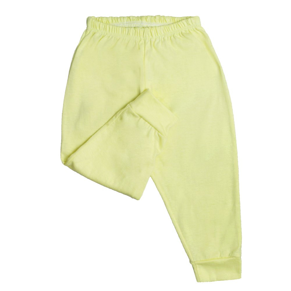 CALÇA PARA BEBÊ BASIQUINHA DE MALHA LISA AMARELO