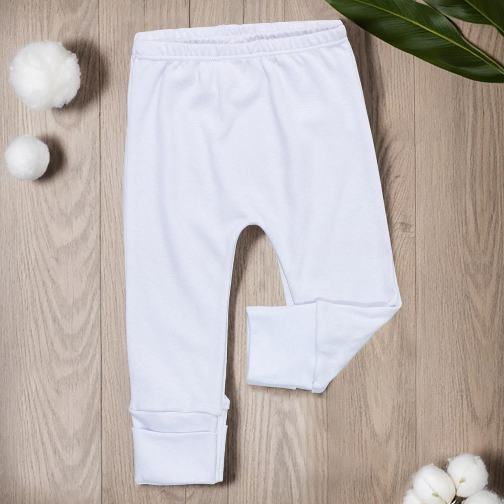Conjunto Básico em Suedine Body Manga Longa e Calça com Pé Reversível Branco 