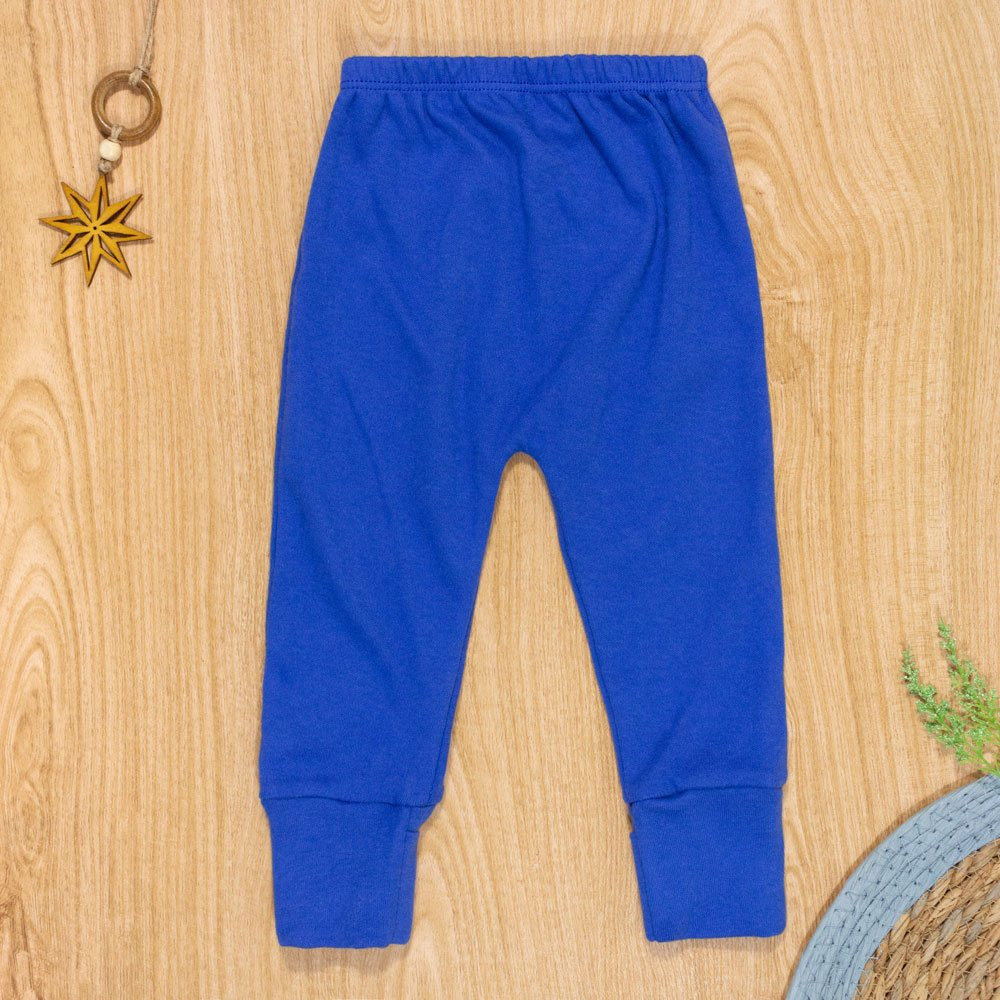 Calça para Bebê Em Suedine Com Pé Reversível Royal