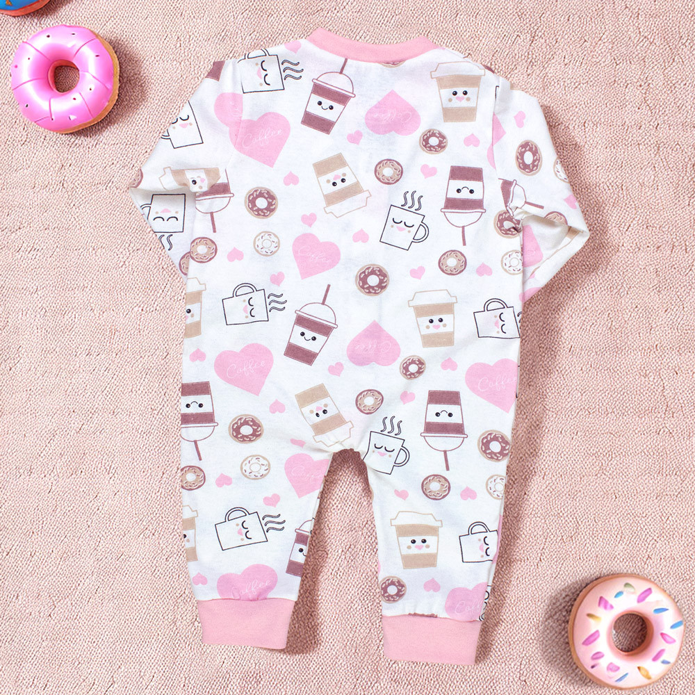Macacão para Bebê Rosê Coração - Estilo para sua Princesa