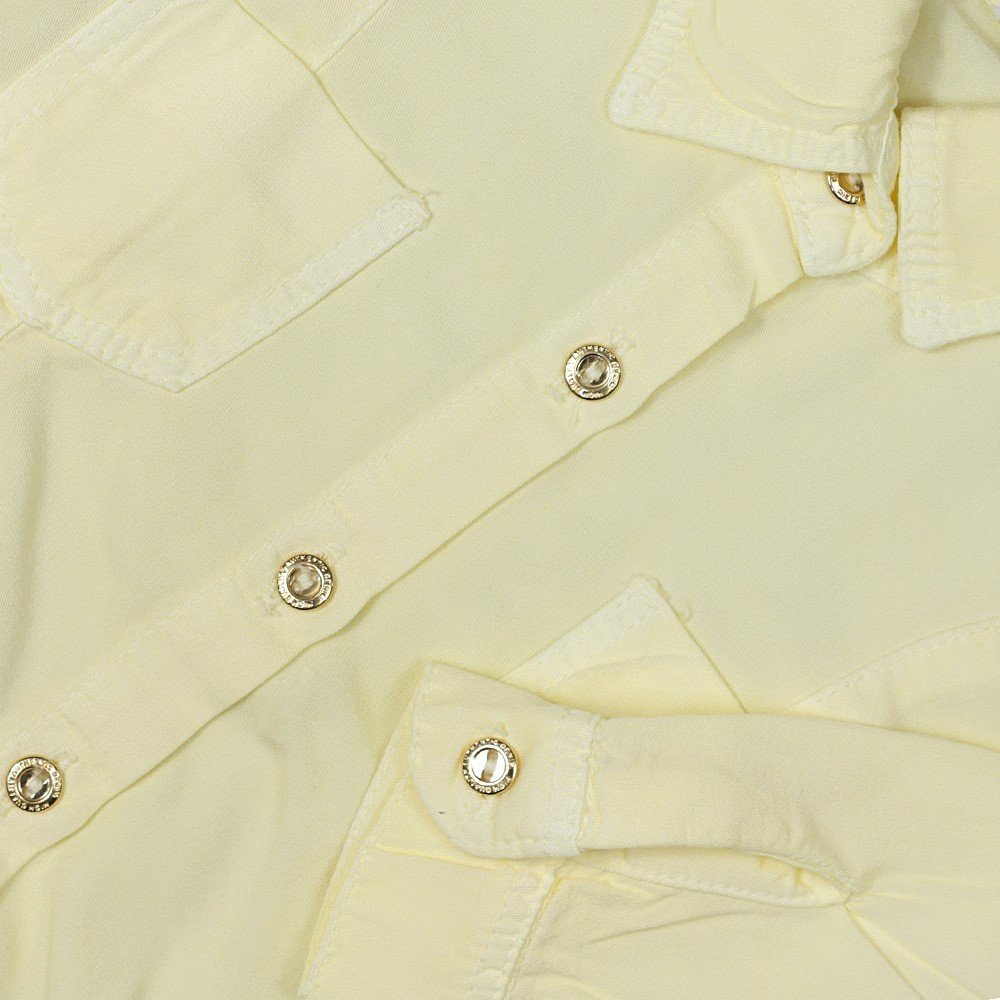 BODY CAMISA PARA BEBÊ MANGA LONGA DE VISCOSE AMARELO