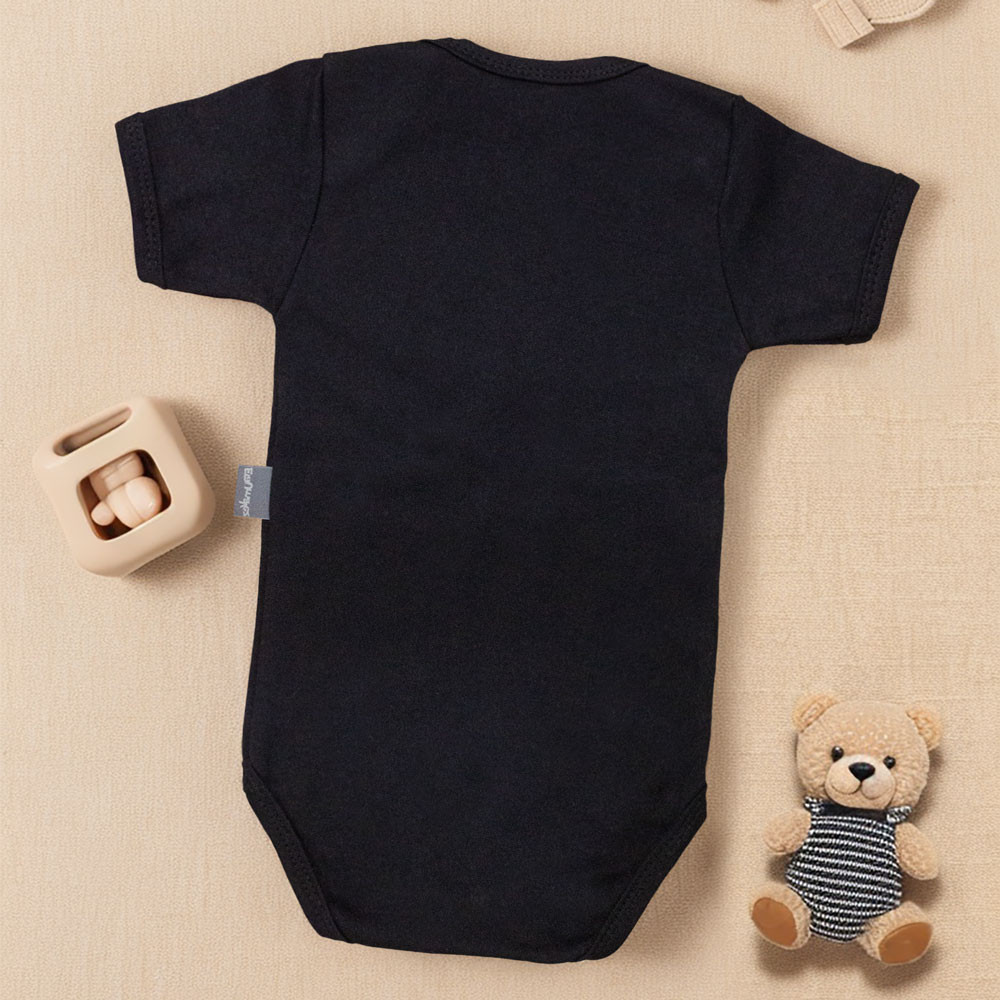 Body Manga Curta Ursinho Minimalista para Bebê