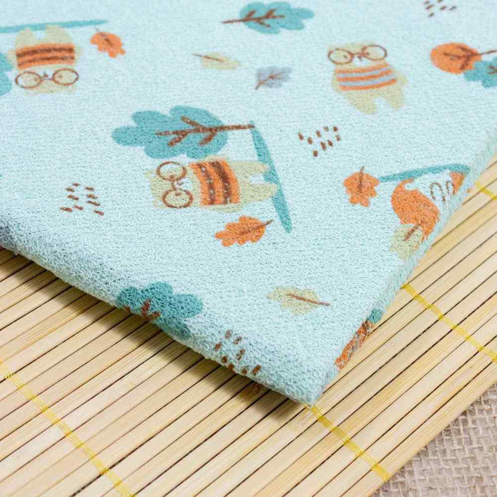 TOALHA DE BANHO FELPUDA COM CAPUZ PARA BEBÊ ESTAMPADO VERDE CLARO