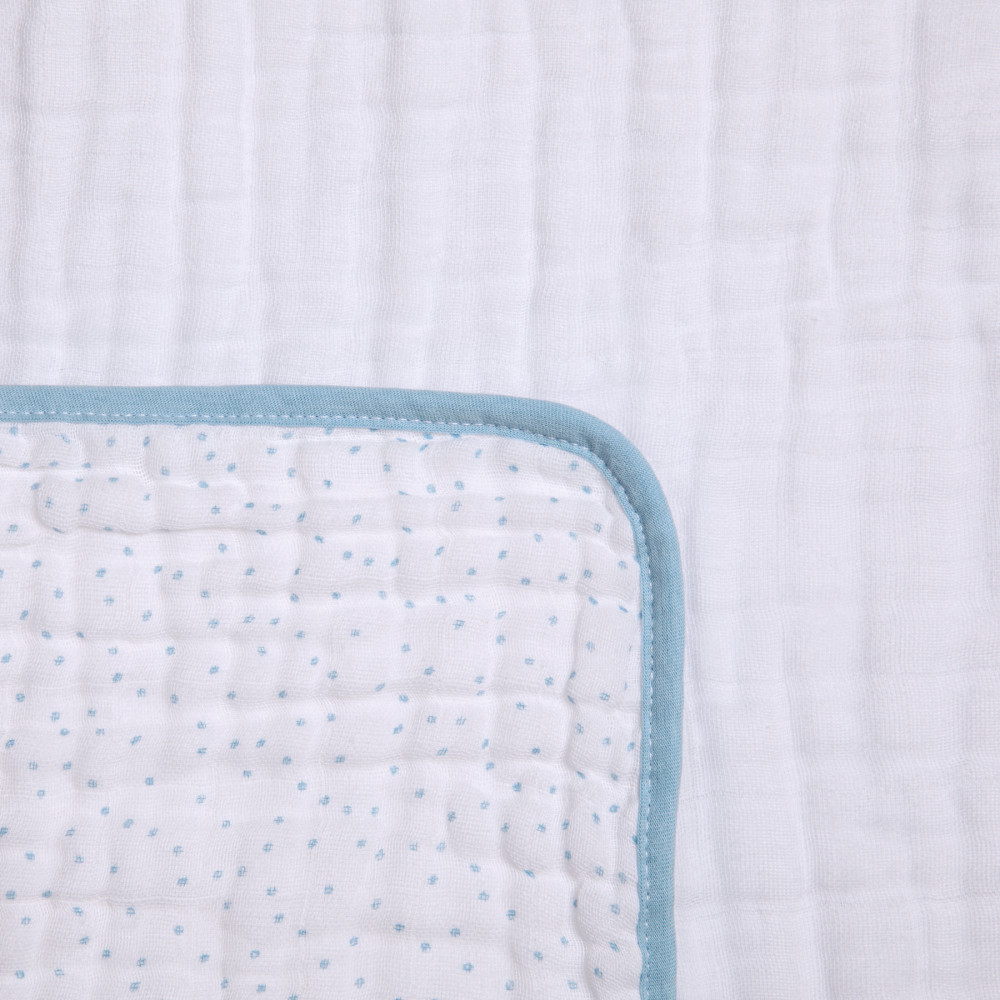 TOALHA COM CAPUZ FRALDA SOFT PARA BEBÊ 90CM X 75CM TUBARÃO AZUL