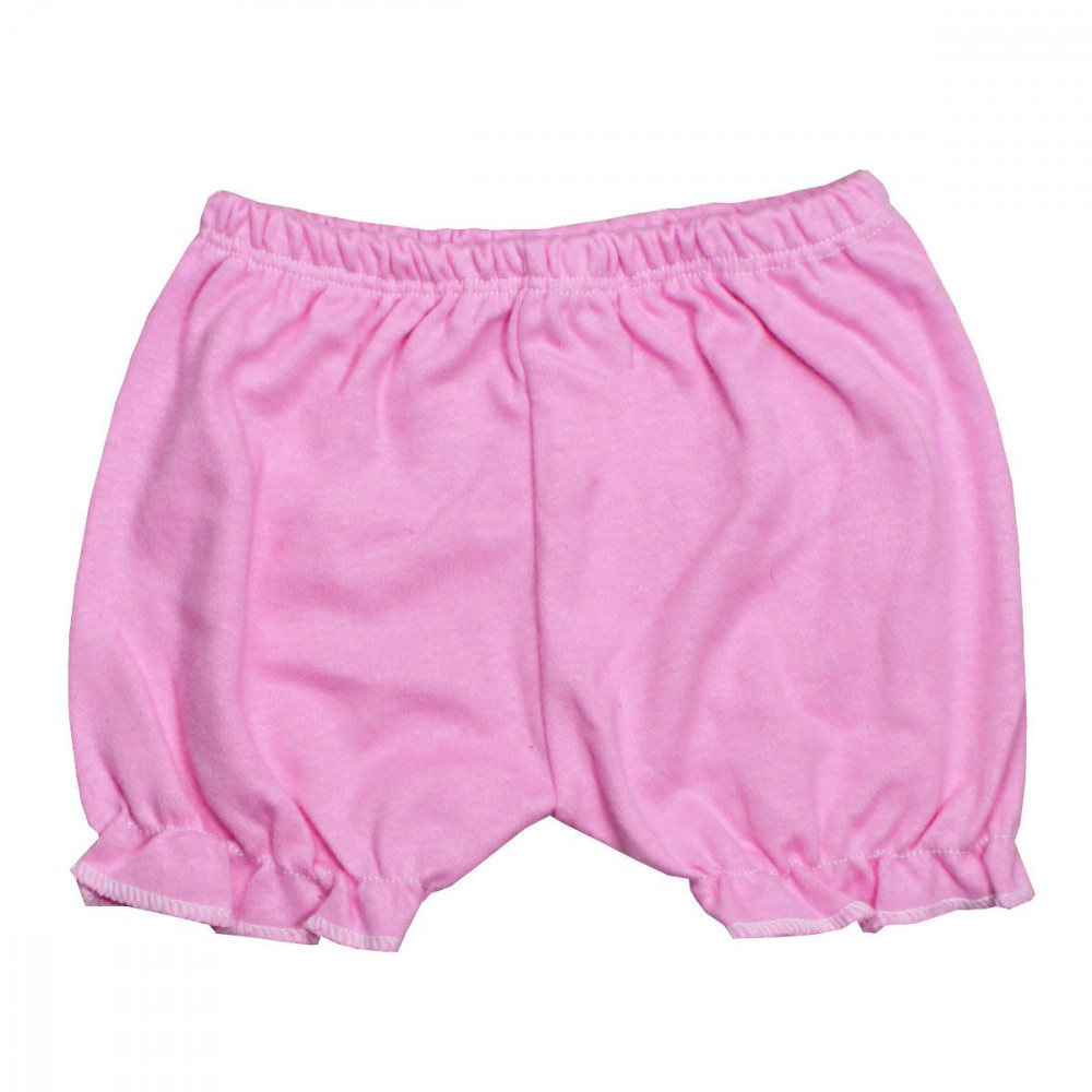 CONJUNTO CURTO BODY E SHORTS PARA BEBÊ ESTAMPADINHO ROSA