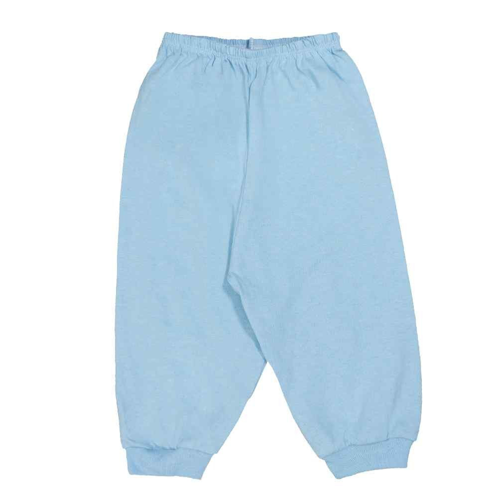 PIJAMA LONGO MALHA PARA BEBÊ CAMISETINHA E CALÇA ESTAMPA AZUL CLARO