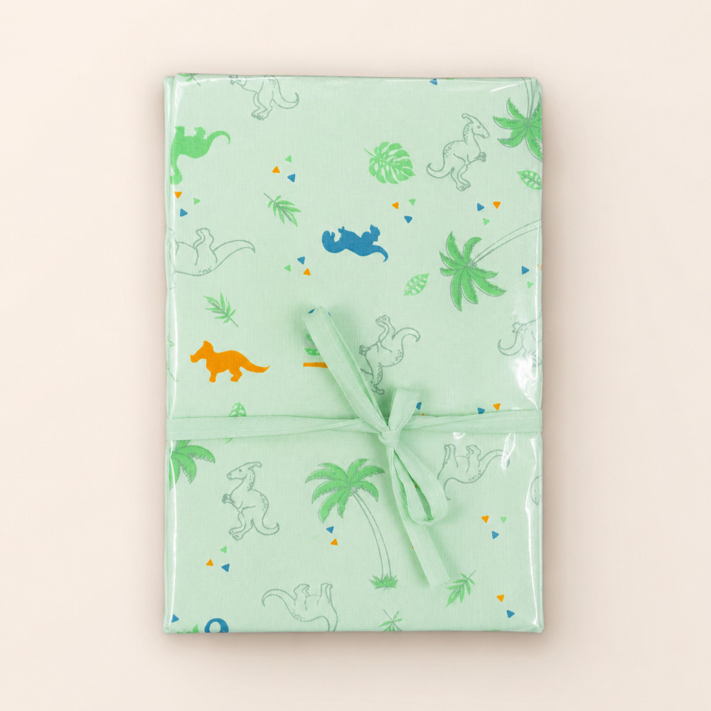 Trocador de Fralda Portátil Bebê Impermeável 75x45cm Algodão Hipoalergênico Estampa Dinossauro