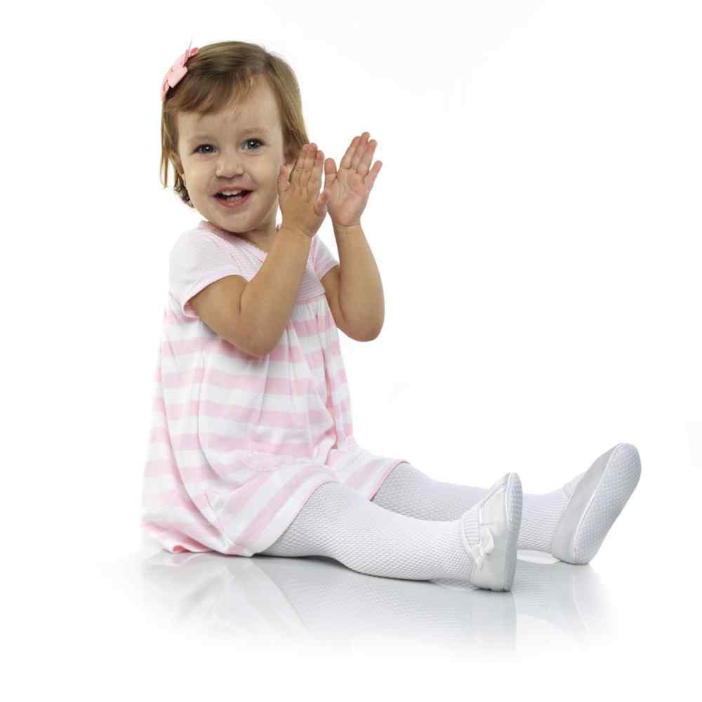 MEIA CALÇA BRANCA TRABALHADA PARA BEBÊ LOBINHA