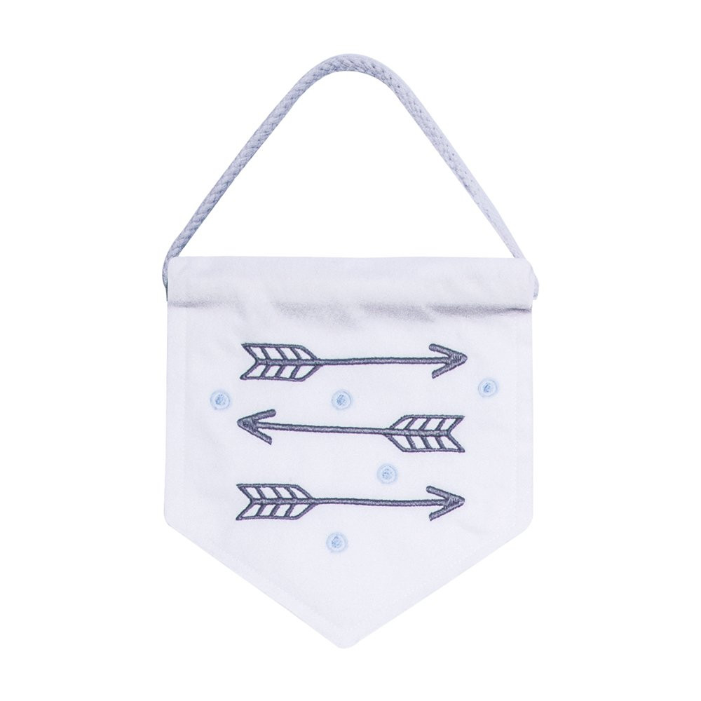 KIT DECORAÇÃO PARA BEBÊ MENINO 3 PEÇAS BORDADO RAPOSINHA