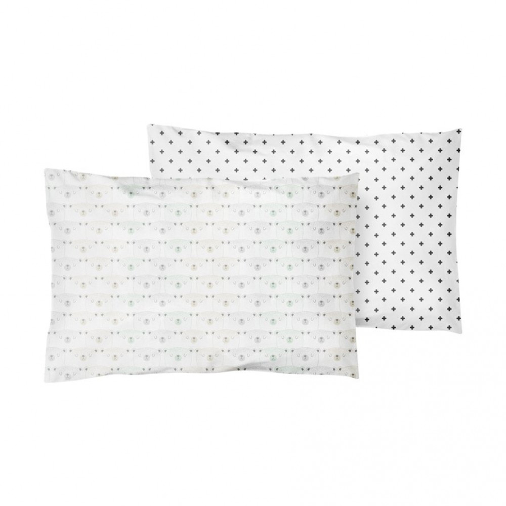 KIT FRONHA 2 PÇS PARA BEBÊ ESTAMPADINHO CRUZINHAS