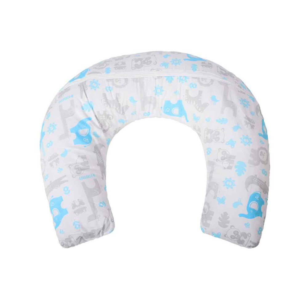 ALMOFADA DE AMAMENTAÇÃO FISHER PRICE AZUL BORDADA