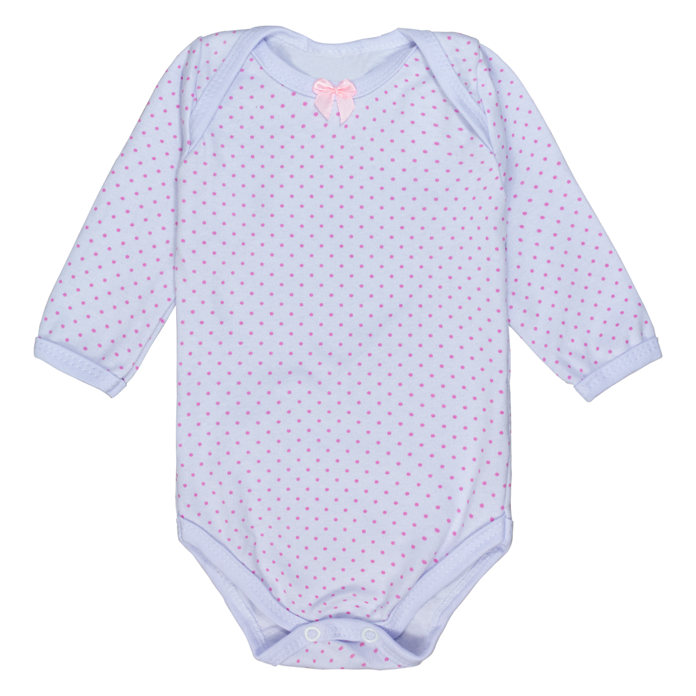 KIT 3 BODY LONGO PARA BEBÊ POÁ CORES VARIADAS PARA MENINA