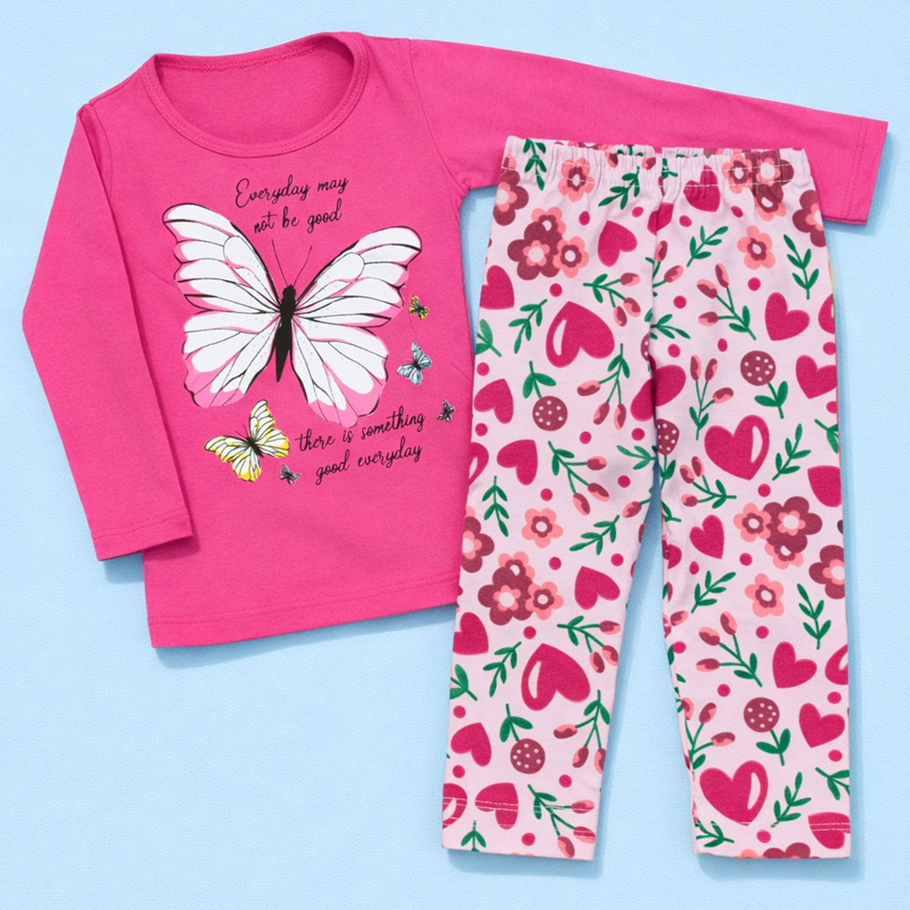 Kit 6 peças Infantil Blusa e Legging Conforto Meninas até 8 anos