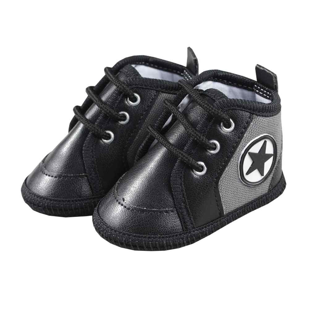 BOTINHA PARA BEBÊ CADARÇO STAR PRETO KETO