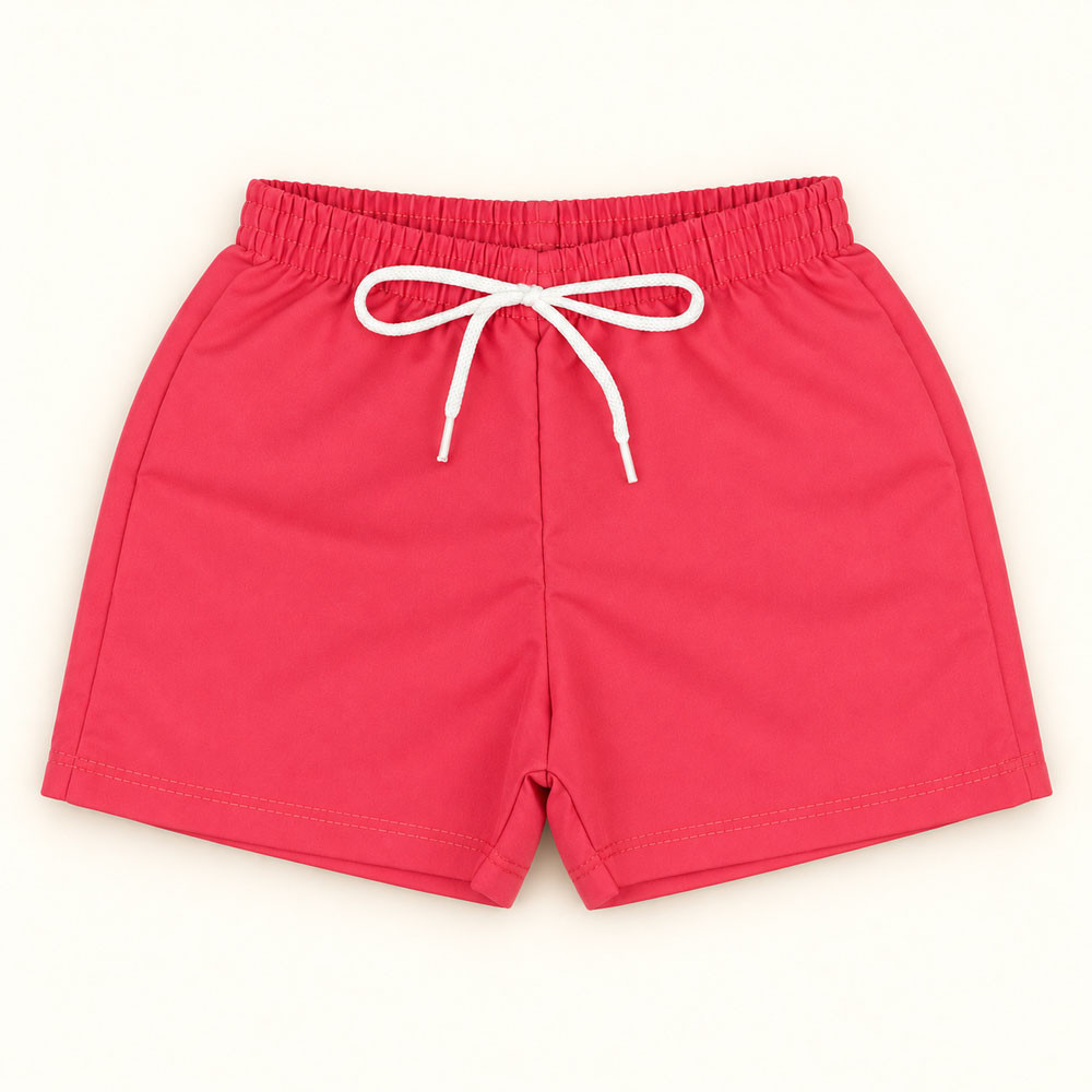 Shorts Mágico Infantil até 3 anos Estampa Surge na Água e Encanta Framboesa