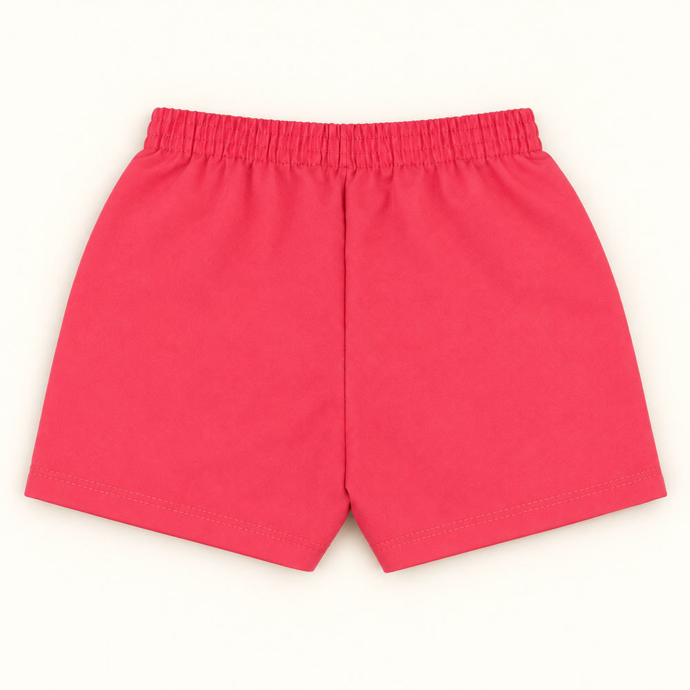 Shorts Mágico Infantil até 3 anos Estampa Surge na Água e Encanta Framboesa