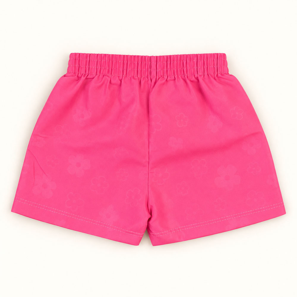 Shorts Mágico Infantil até 3 anos Estampa Surge na Água e Encanta Pink
