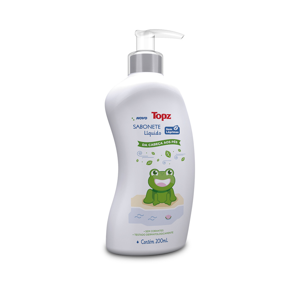 SABONETE LÍQUIDO PARA BEBÊ 200 ML TOPZ BABY