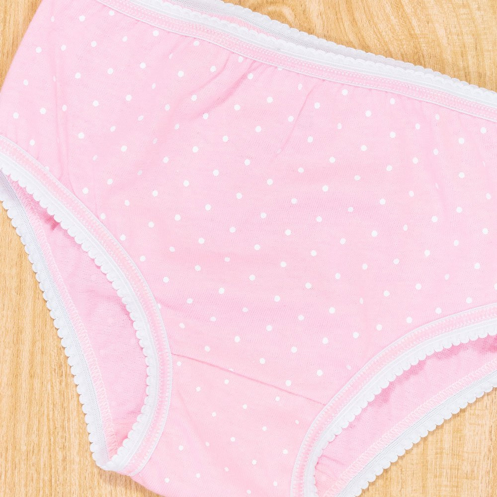 KIT CALCINHA 3 PEÇAS INFANTIL ALGODÃO POÁ ESTAMPAS SORTIDAS
