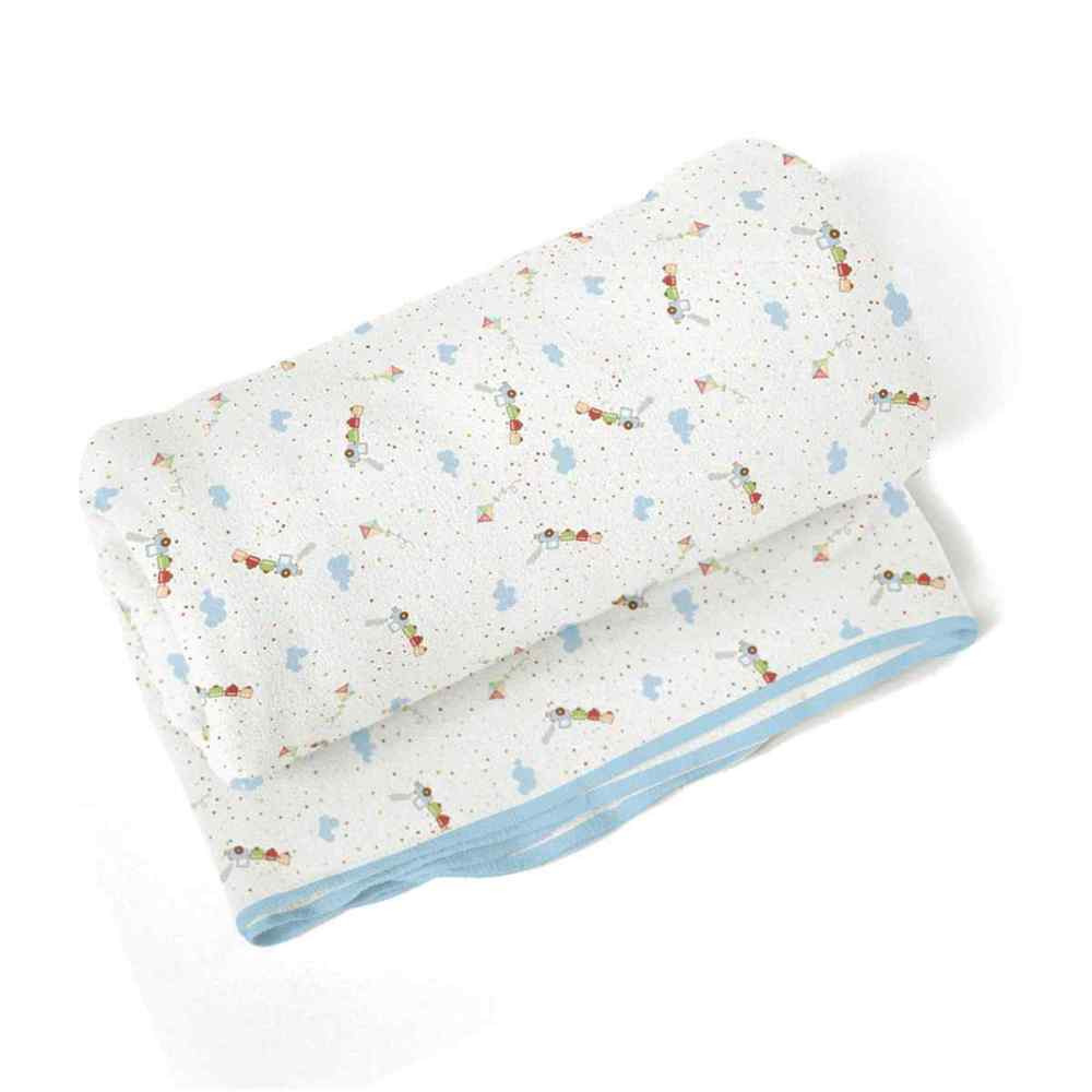 COBERTOR PARA BEBÊ DE ALGODÃO 70 X 90CM PARA MENINO PIPA