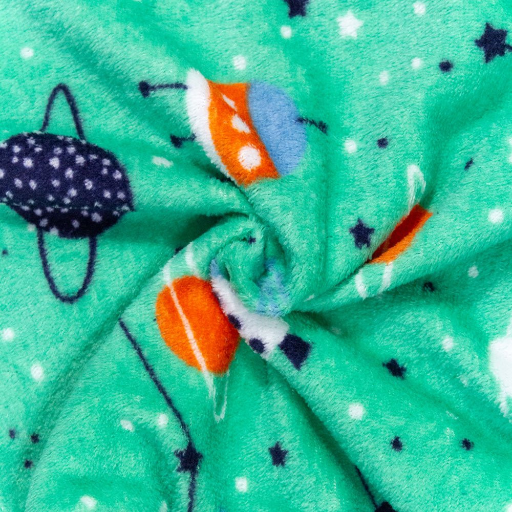 CONJUNTO LONGO INFANTIL 1 AO 3 FLEECE ESTAMPADINHO PLANETA VERDE