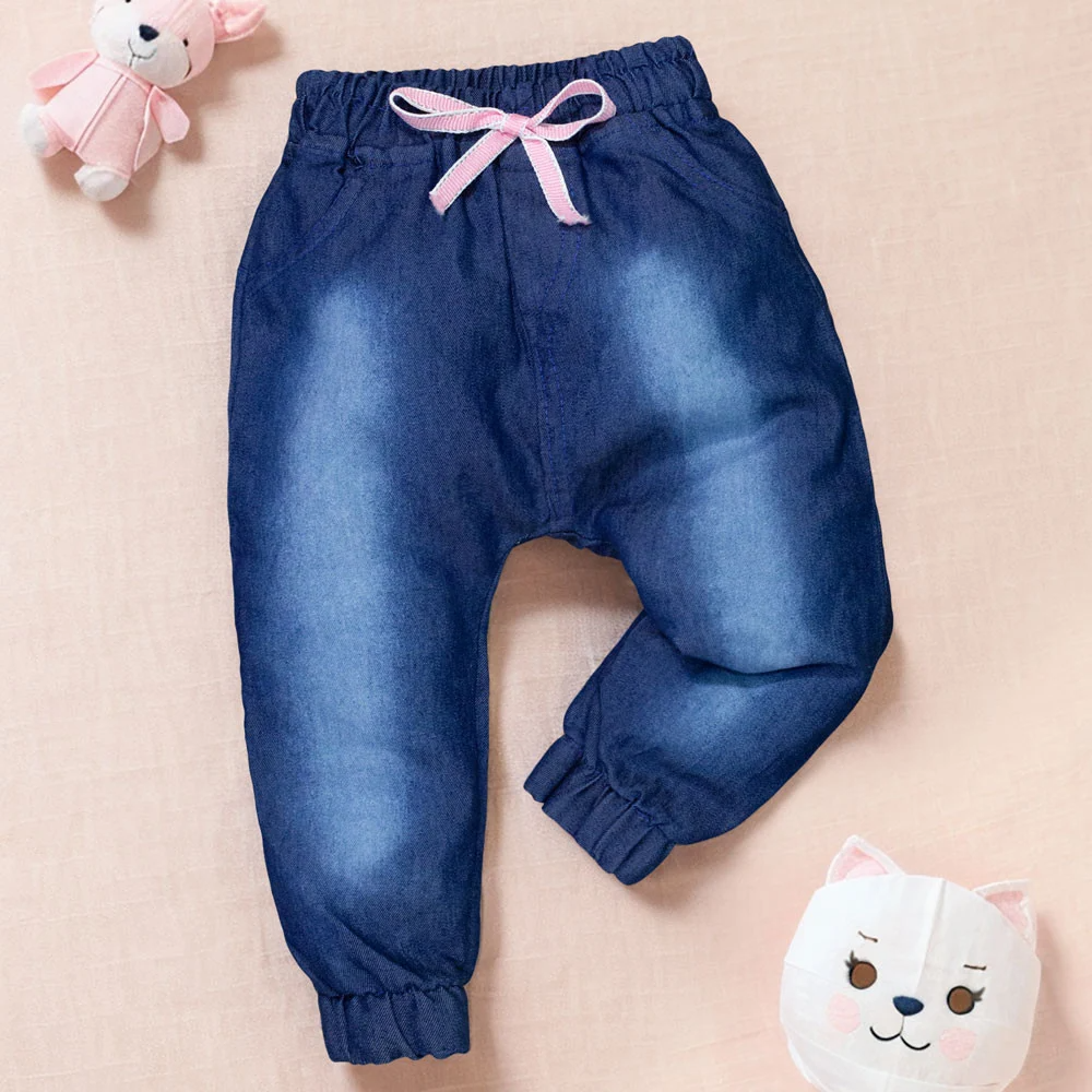 Calça Jeans Bebê Unissex - Look Descolado com Estilo Jogger
