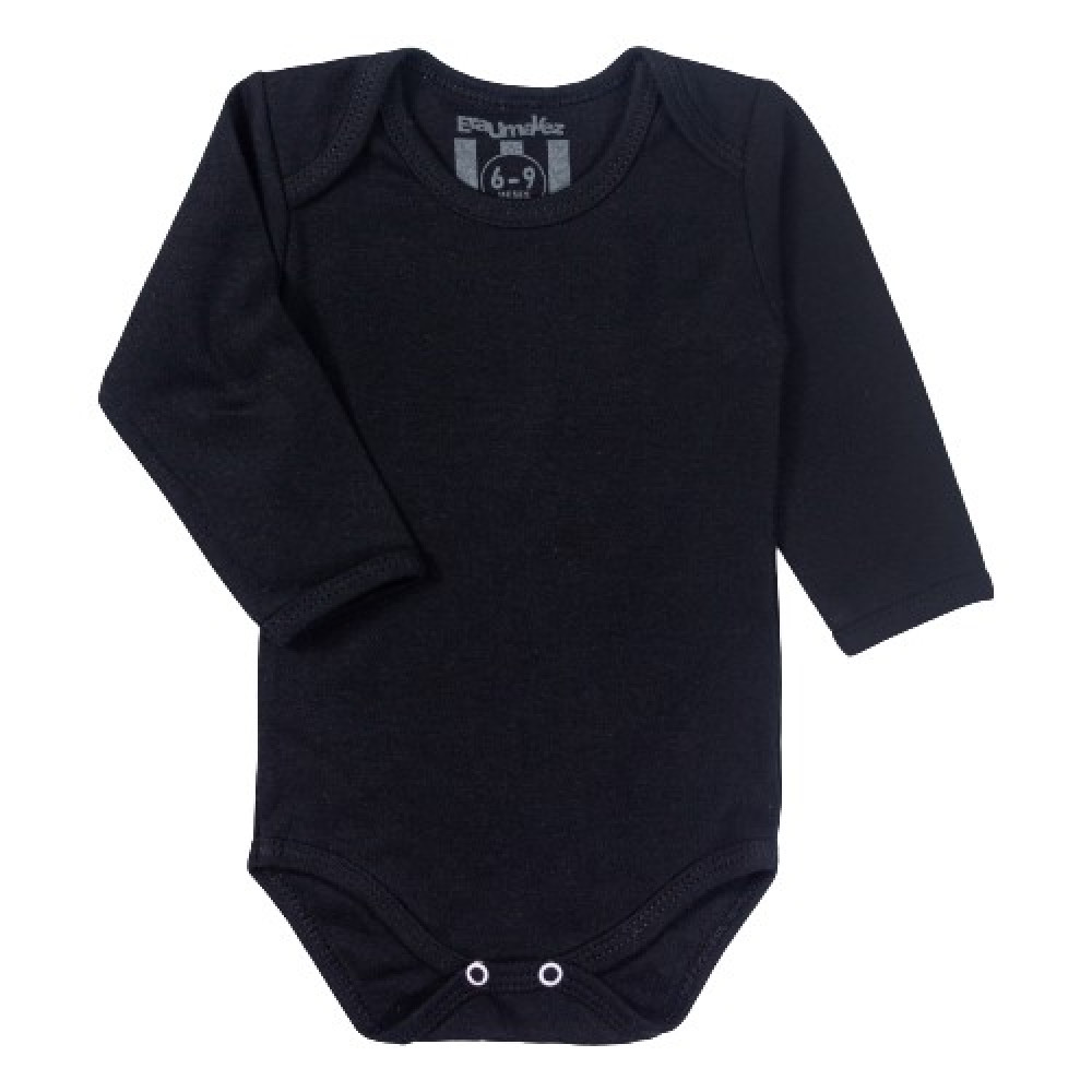 CONJUNTO LONGO COM TOUCA PARA BEBÊ ESTAMPADINHO PRETO E MESCLA