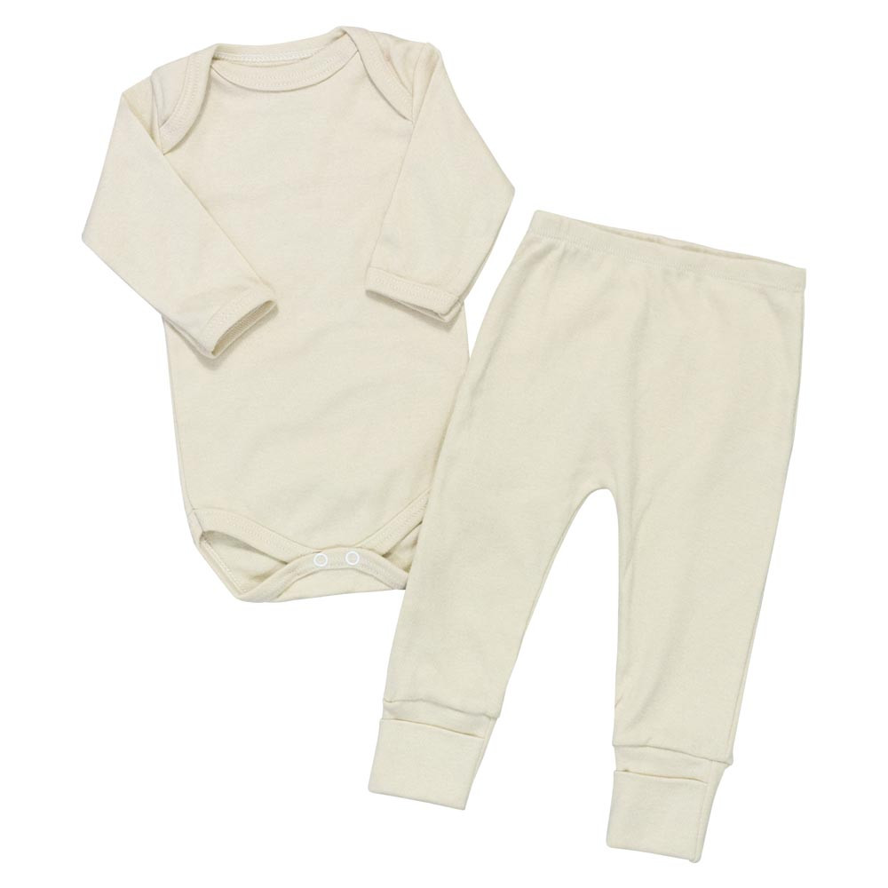 Conjunto para Bebê em Suedine Basic Bege - Conforto Real