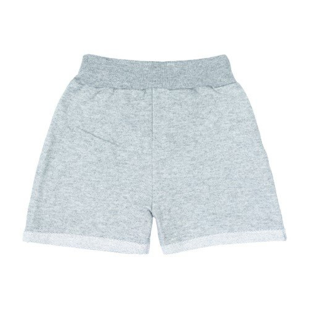 SHORTS INFANTIL EM MOLETINHO APLIQUE HELLO PANDA MESCLA