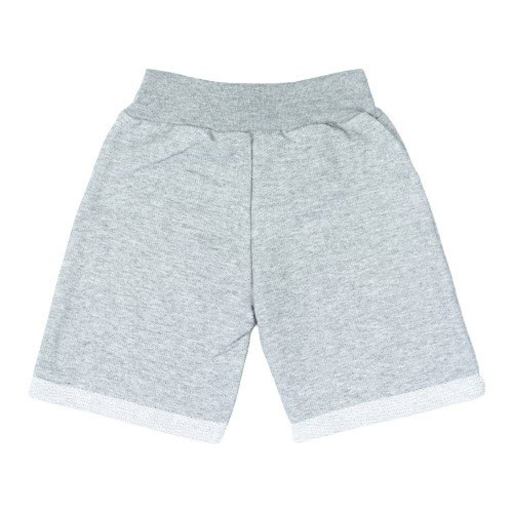 BERMUDA INFANTIL EM MOLETINHO APLIQUE COOL MESCLA