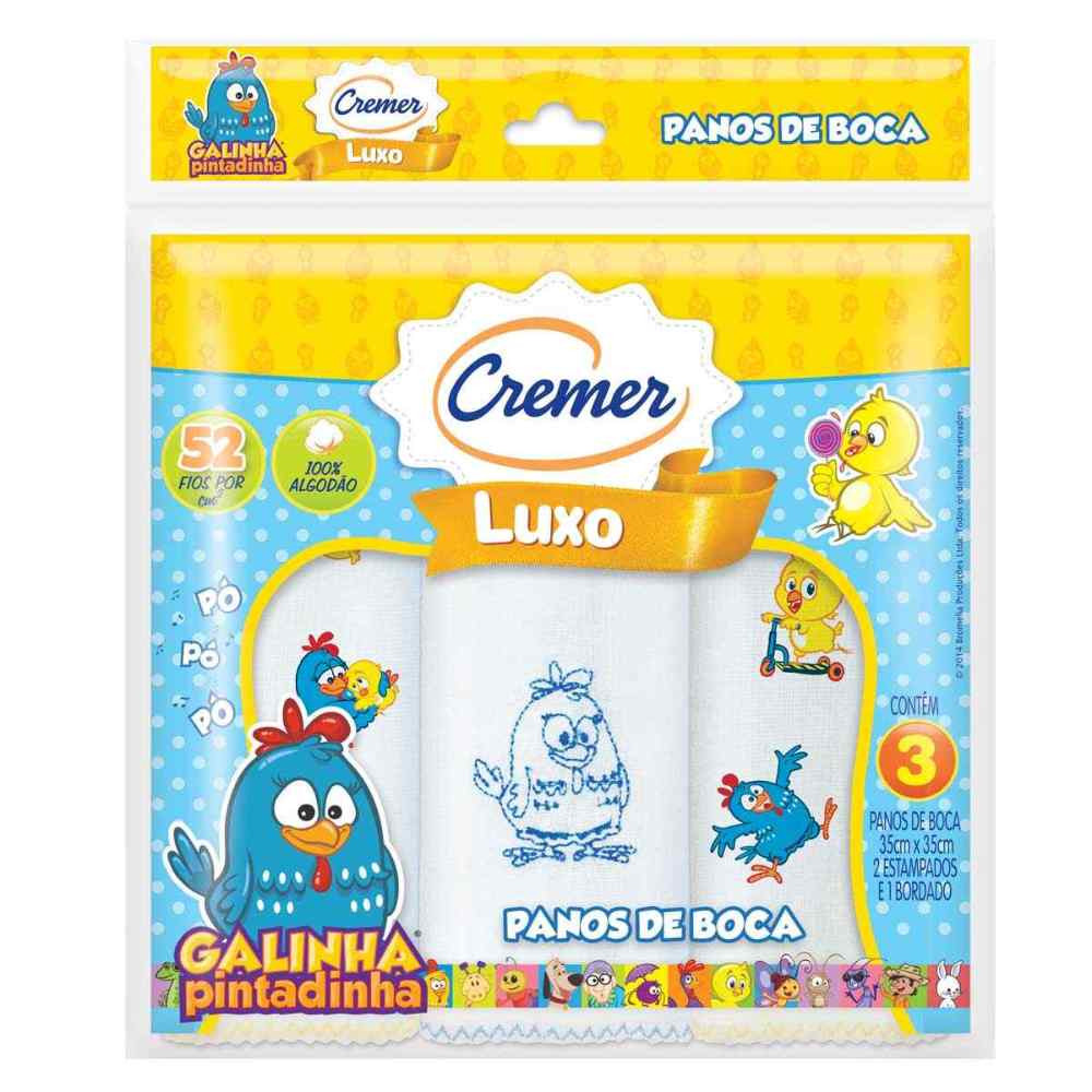 PANO DE BOCA CREMER GALINHA PINTADINHA