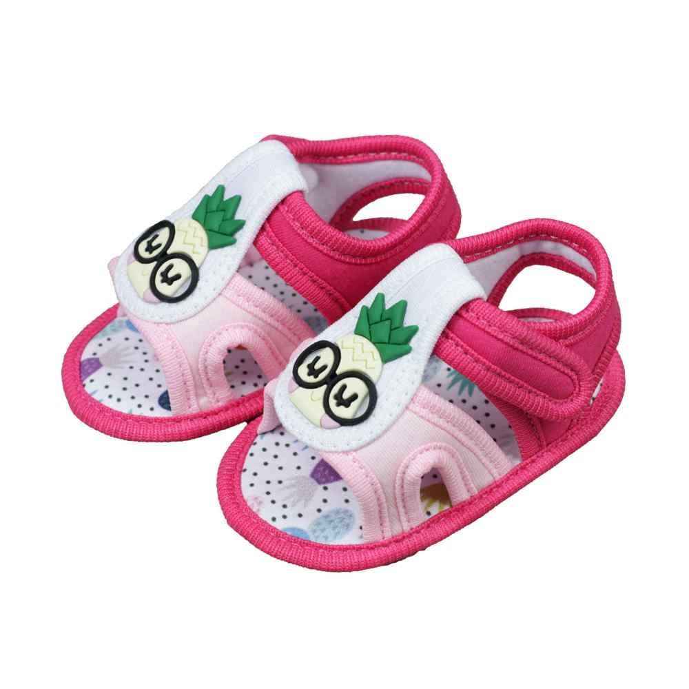 SANDALINHA DE BEBÊ MENINA ABACAXI PINK KETO