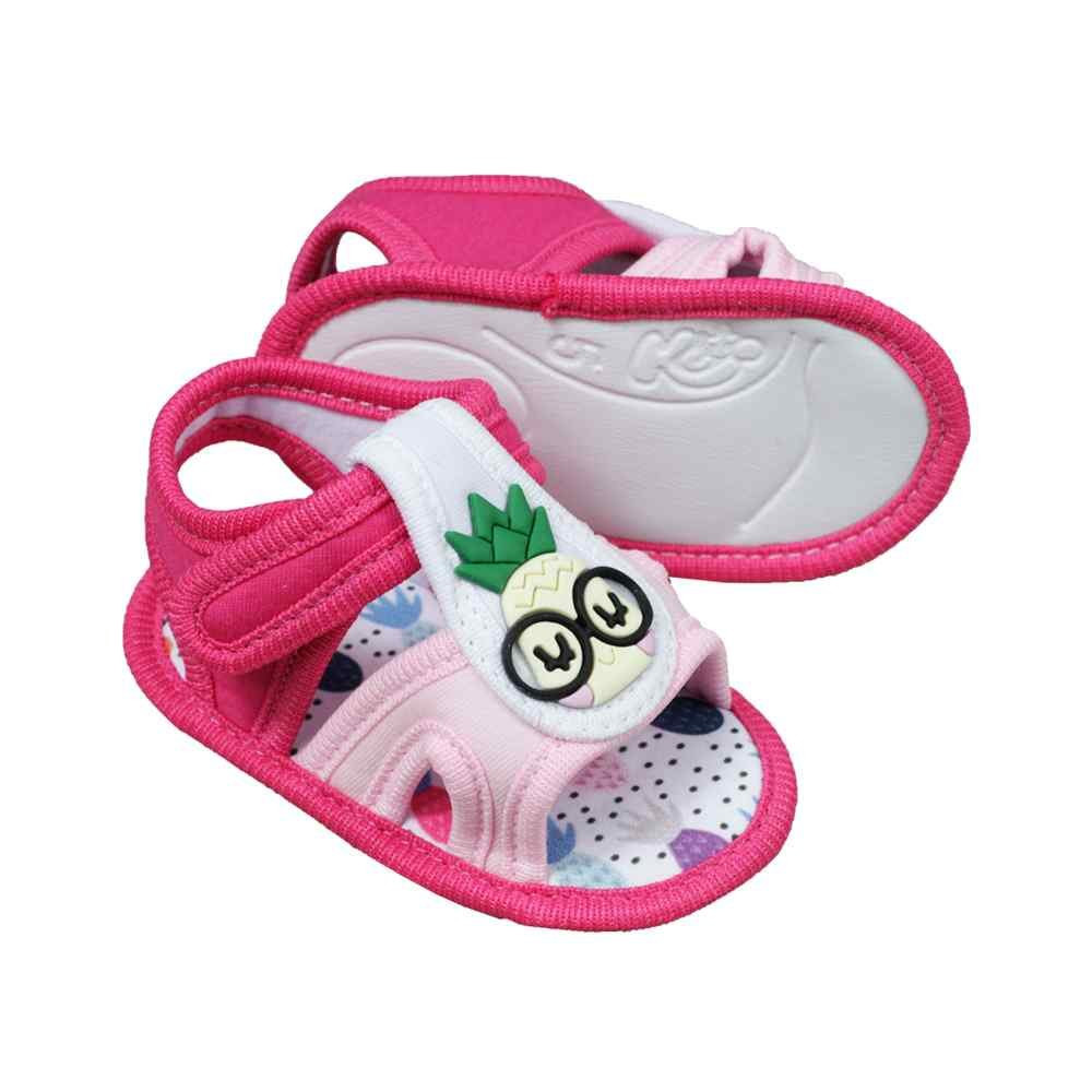 SANDALINHA DE BEBÊ MENINA ABACAXI PINK KETO