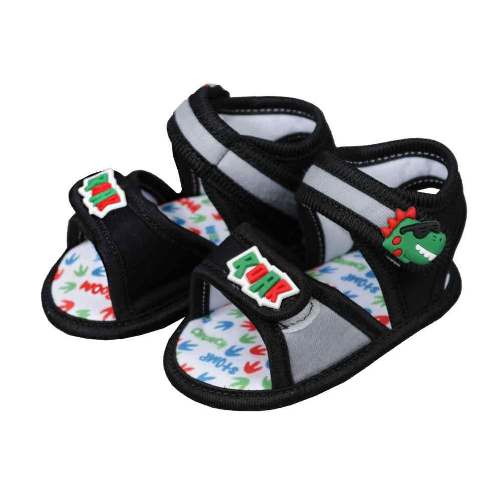SANDÁLIA DE BEBÊ MENINO COM VELCRO ROAR KETO PRETO