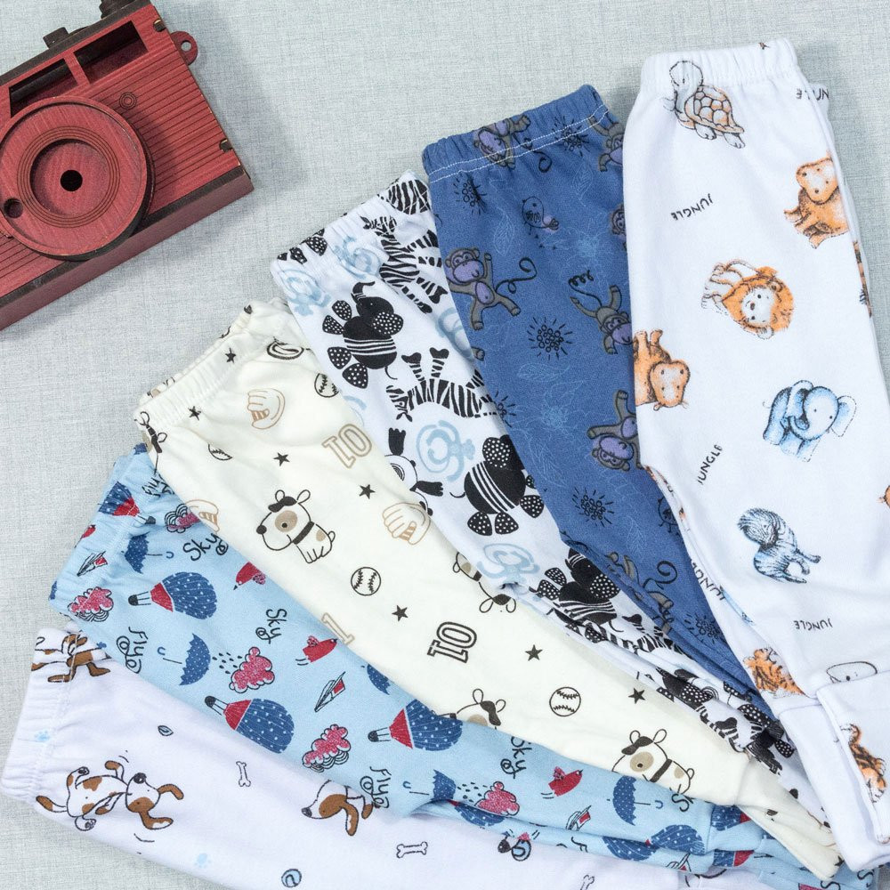 KIT 12 CALÇAS PARA BEBÊ CORES E ESTAMPAS SORTIDAS